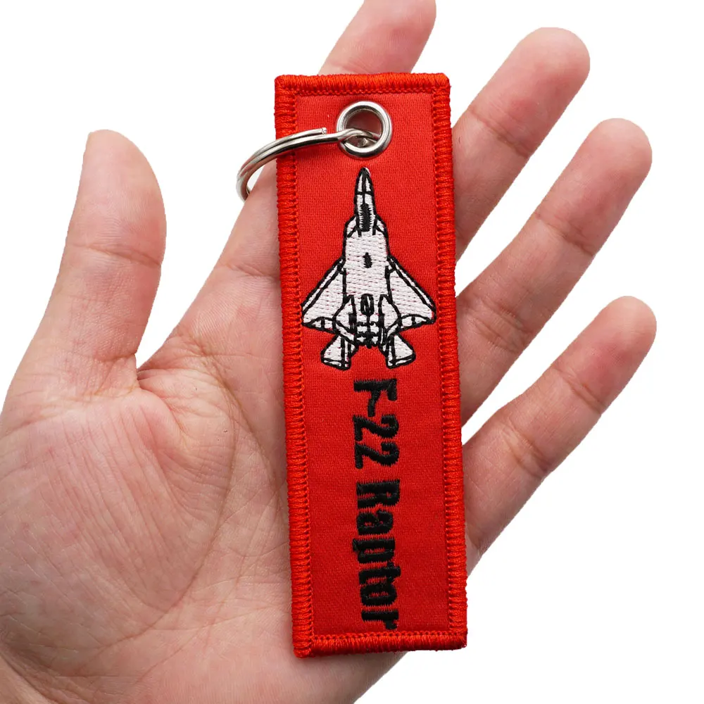 Llavero bordado F-22 Bapter, llavero para pilotos - imagen 4