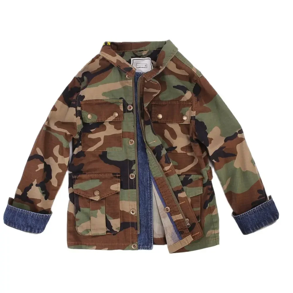 Emersongear, abrigo para mujer y niña, chaqueta inteligente Vintage, estilo táctico BDU, chaqueta vaquera con costuras de bosque, vestidor para parejas - imagen 2