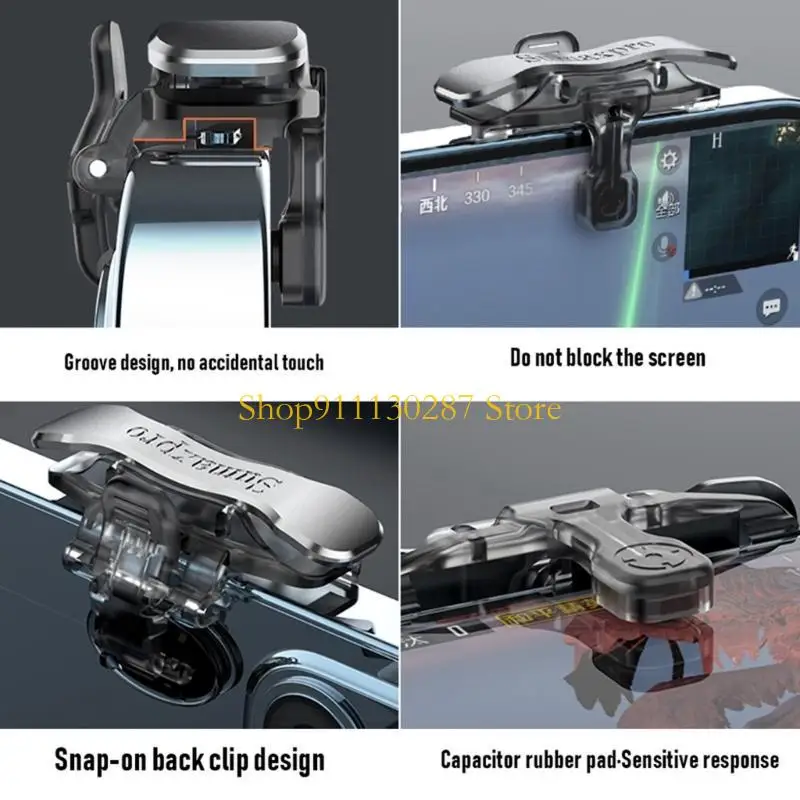 J1HC 1 par pollo comiendo artefacto universal teléfono móvil gadget botón alimentación pollo con controlador móvil - imagen 5