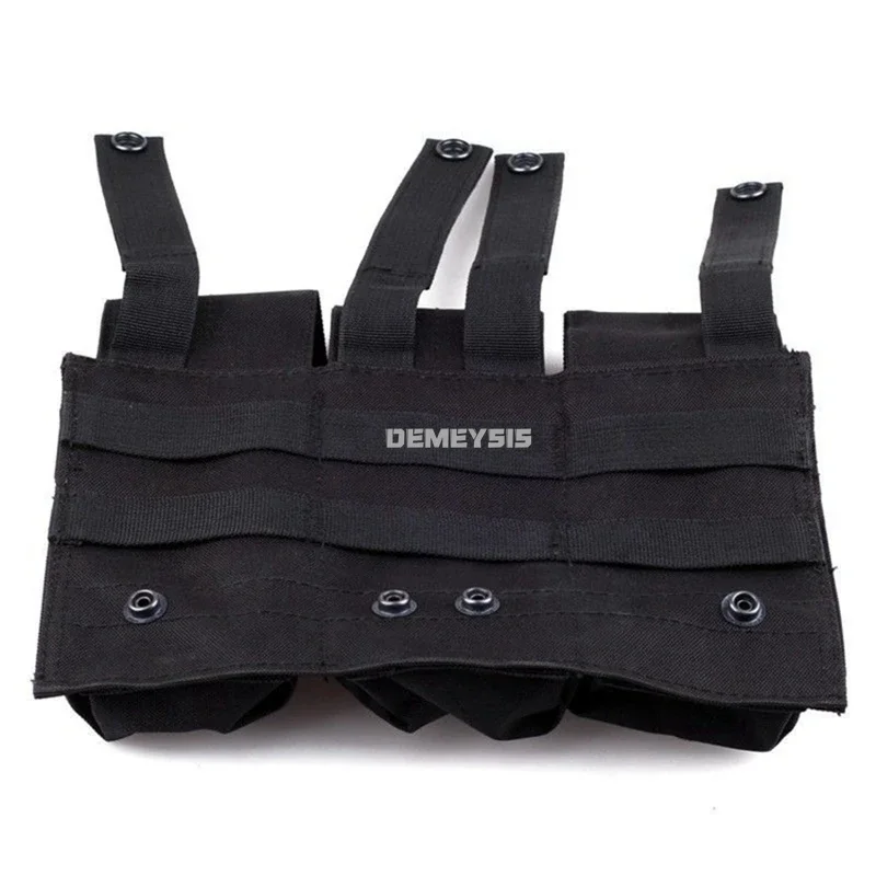 Bolsas tácticas MOLLE Triple para revistas, bolsa doble Triple para tiro, caza, juego de guerra, bolsa Mag de Paintball para M4 AR15 Ak47 - imagen 4