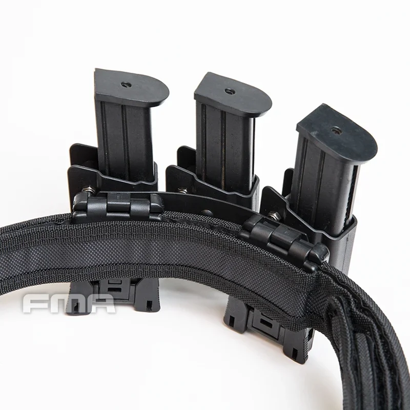 FMA IPSC USPSA IDPA caza Clase abierta revista bolsa ajuste 9mm velocidad de competición pistola Mag funda Airsoft 3 uds soporte de cinturón - imagen 2