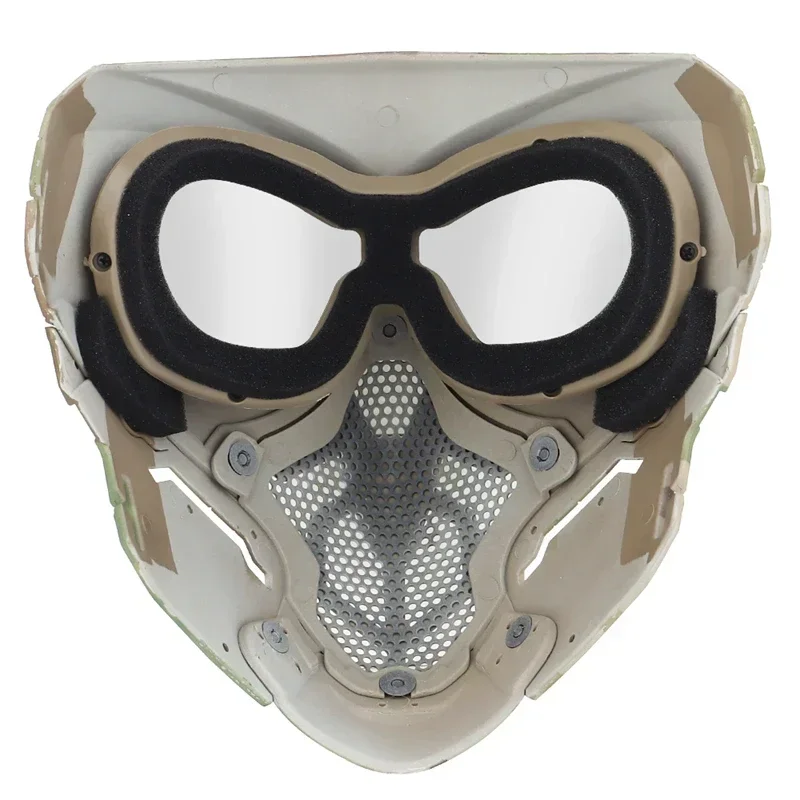 ERQYGRA máscara protectora táctica de cara completa Paintball Airsoft tiro CS accesorios de juego de guerra equipo de accesorios de película de Halloween - imagen 3