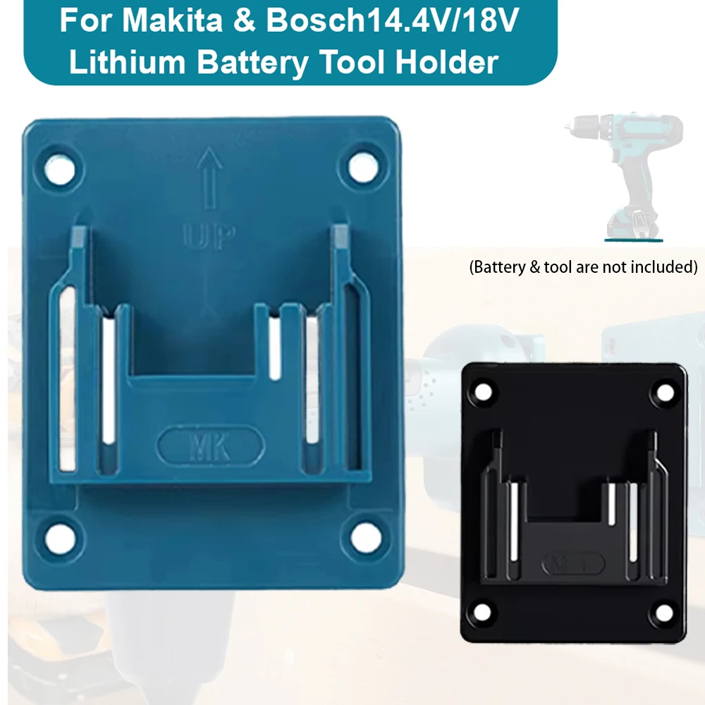 El más nuevo soporte de herramientas eléctricas de montaje en pared de 1/5/10 Uds para Bosch & Makita 18V montaje en pared soporte de batería de almacenamiento fijación