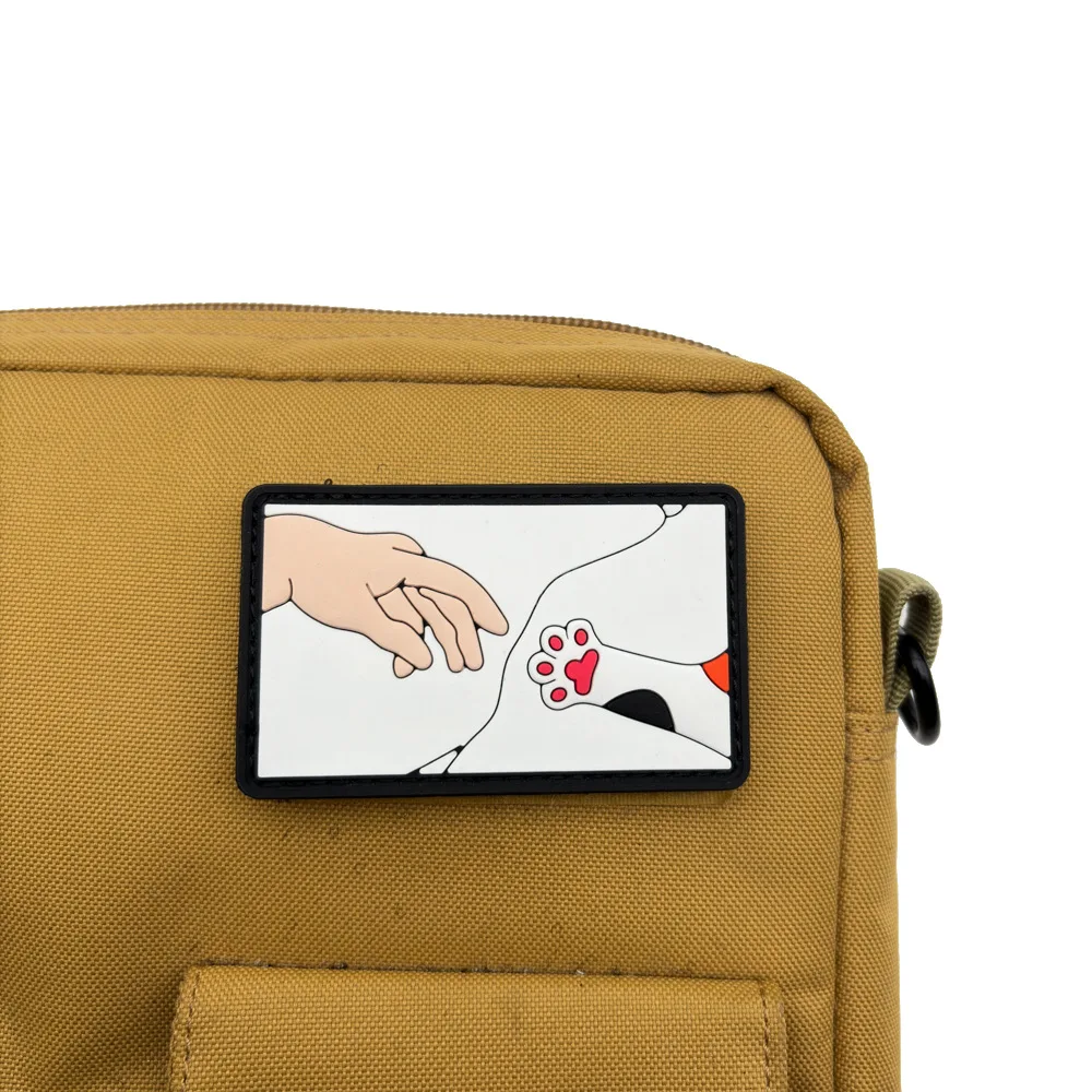 Insignia de pata de gatito Genesis, parche de luz nocturna de moral, pegatina para mochila militar táctica, parches de gancho y bucle de PVC para ropa - imagen 3