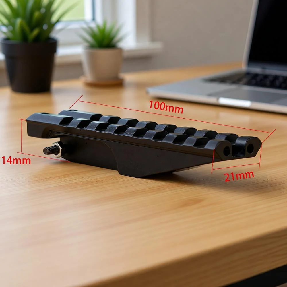 AK47/AK74 Airsoft 1913 Picatinny Soporte de riel superior trasero - Alcance táctico de punto rojo de perfil bajo para caza