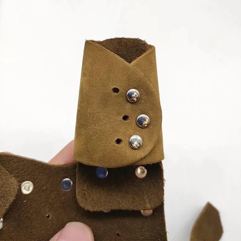 Protector de mano de armadura de placa de acero inoxidable 304, tirachinas, dardos de pescado, correa de muñeca de desplazamiento, protector de mano ajustable, accesorios de tiro - imagen 3