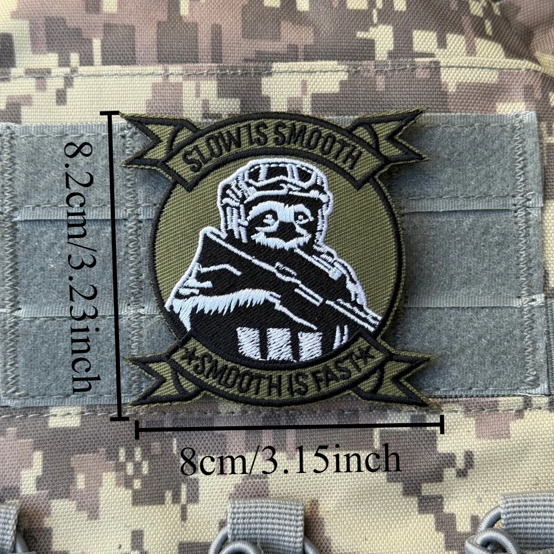 Parche bordado Lento es suave para mochila militar táctica MOLLE - imagen 2