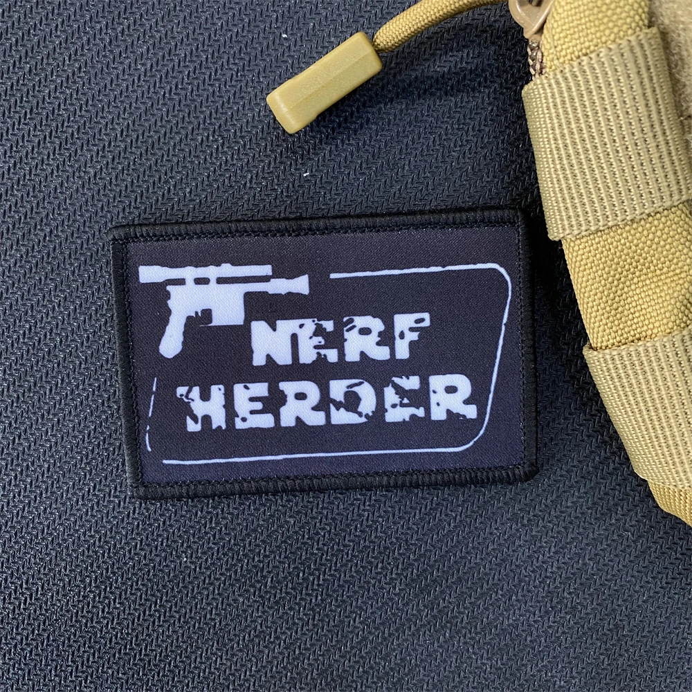 Sig Sauer-insignia de moral, Parche de Nerf Herder, ejército militar, pistola táctica divertida de gancho y bucle, accesorios de mochila personalizados, pegatinas - imagen 5