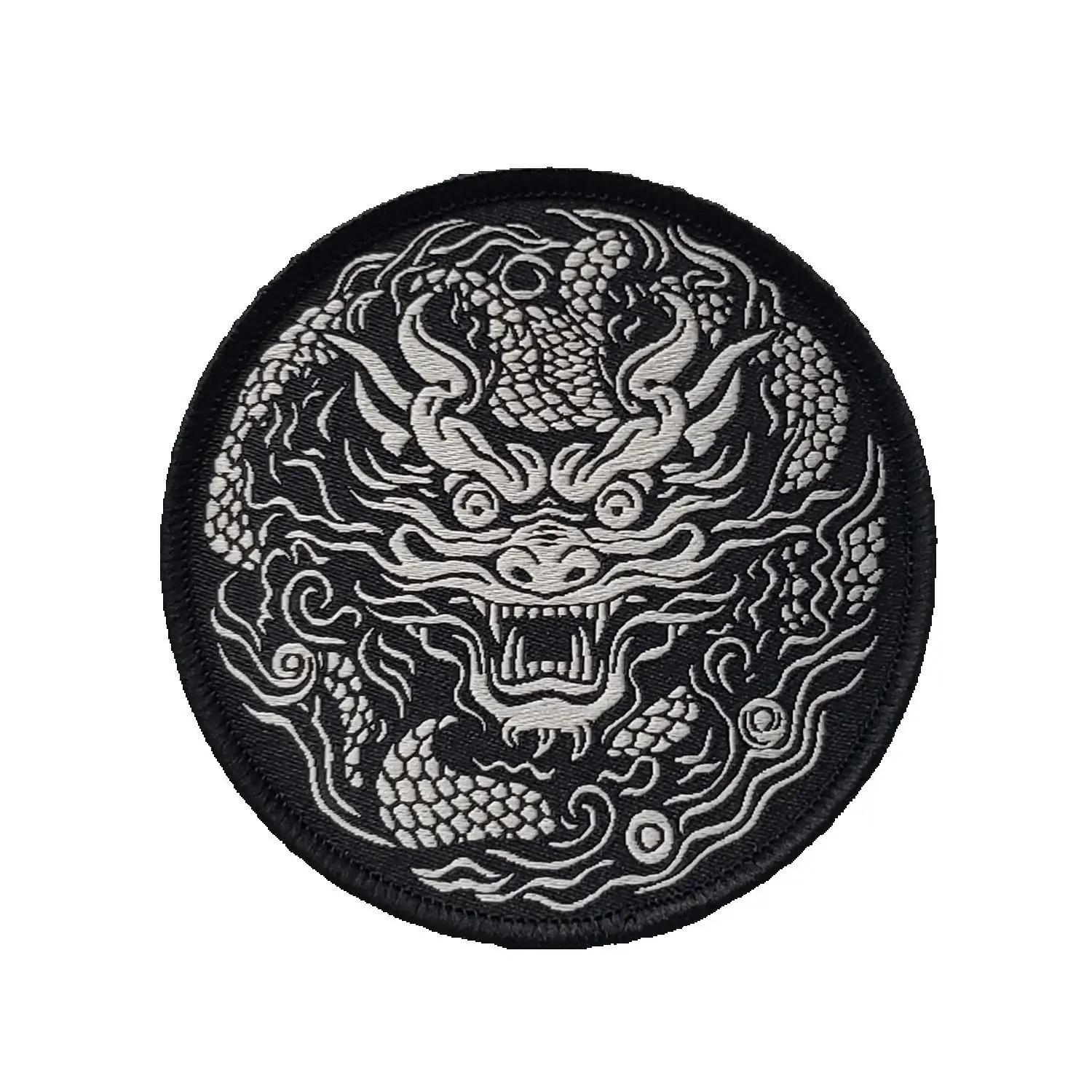 Insignia de espíritu mágico de tótem con patrón de dragón, insignia de brazo de tótem chino, parche decorativo de cubierta trasera - imagen 4