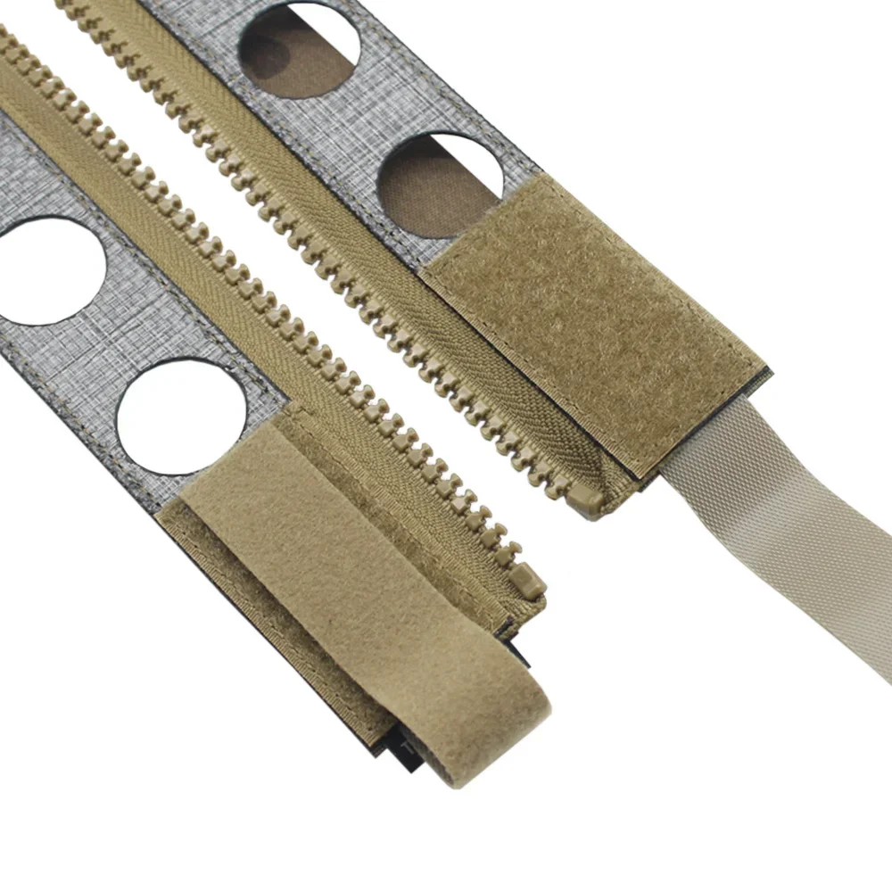 Adaptador táctico de cremallera de Panel trasero MOLLE FCPC, cremallera de bolsillo trasero para chaleco de caza FCSK 3,0, accesorios de cremallera para mochila - imagen 4