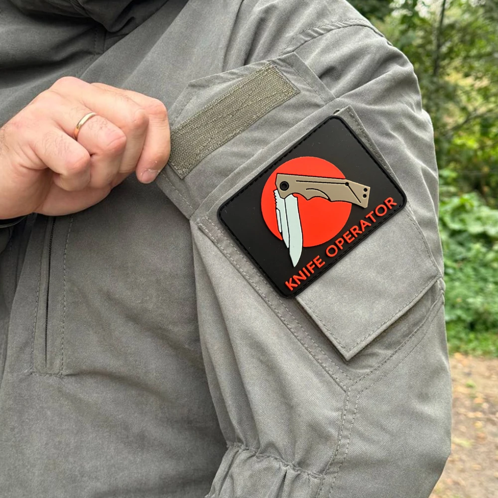 Parche táctico operador herramientas con gancho PVC, moral militar - imagen 4