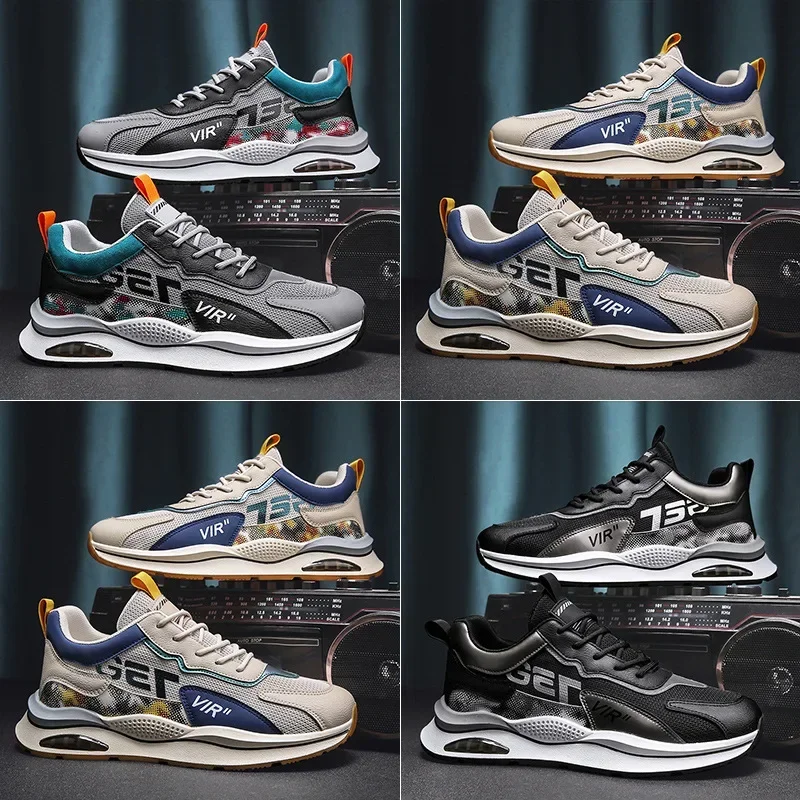 Zapatos de malla de seguridad con cojín de aire para hombre y mujer, zapatillas de trabajo ligeras y transpirables, botas de trabajo de seguridad antipinchazos - imagen 3