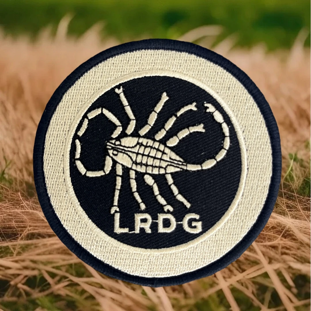 Insignia de moral táctica LRDG del grupo desierto de largo alcance, razones especiales, brazalete militar, parches bordados, ropa, mochila, pegatina - imagen 2