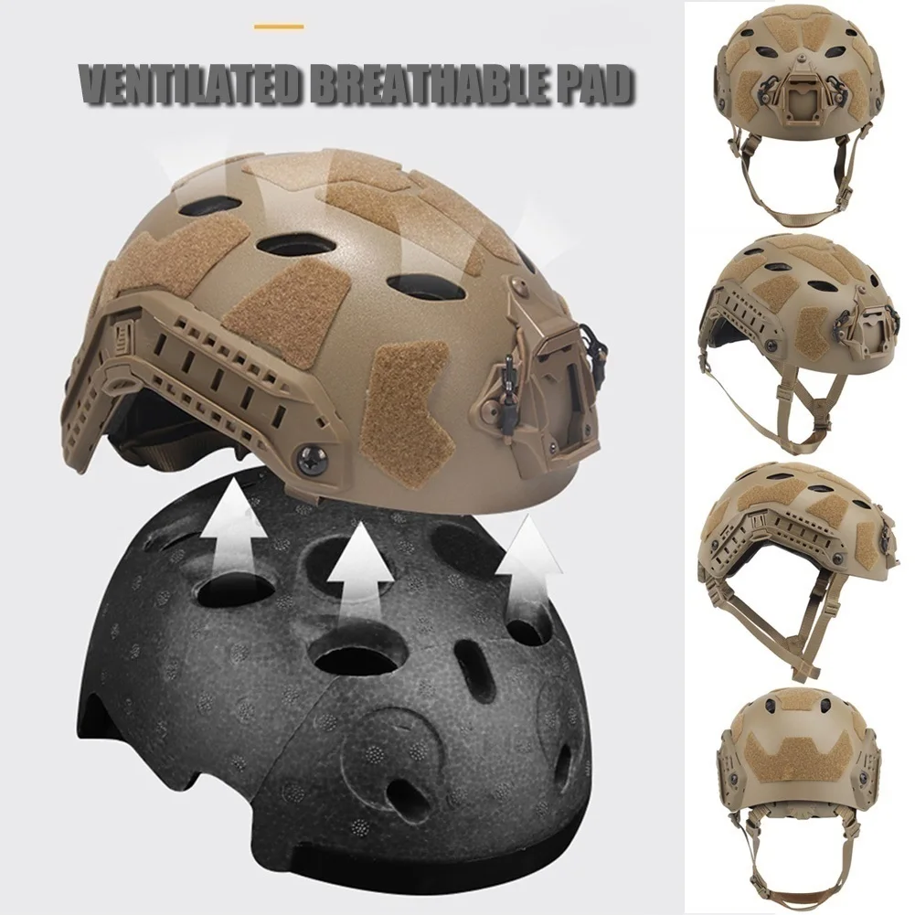 Juego de casco táctico Airsoft, cubierta de casco rápido, modelo PVS31, soporte L4G24, luz de señal de mariquita para protección de juegos de campo Cs - imagen 3