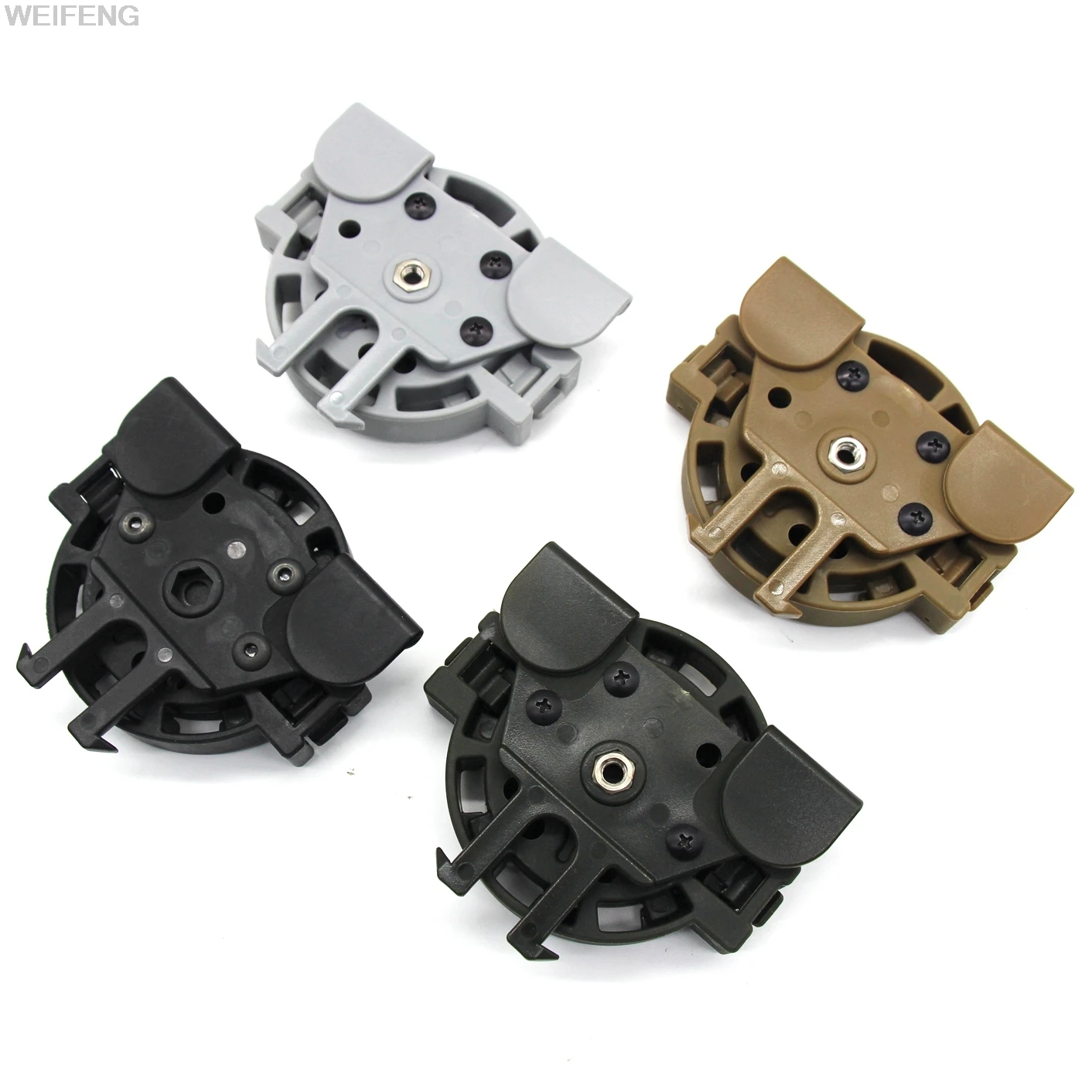 Funda táctica Molle Kit de desconexión rápida accesorio adaptador de plataforma de chaleco Molle de 360 grados para Glock 17 19 - imagen 4