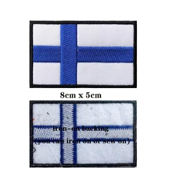 Parche bordado bandera Finlandia – Patch táctico para brazo