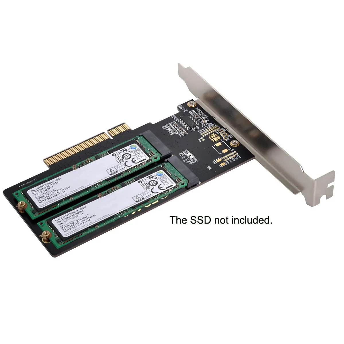 Chenyang-adaptador Dual 2X NVME M.2 AHCI a PCIE Express 3,0 Gen3 X8 X16, tarjeta Raid VROC Raid0 Hyper - imagen 2