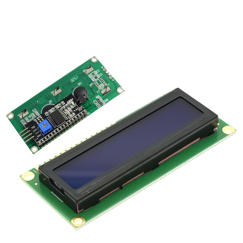 Módulo LCD LCD1602 1602 pantalla azul/amarilla verde pantalla LCD de 16x2 caracteres PCF8574T PCF8574 interfaz IIC I2C 5V para Arduino - imagen 3