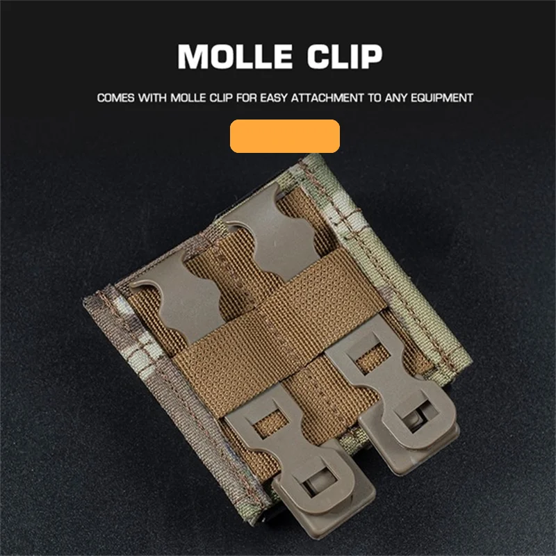 Bolsa táctica rápida de 9mm con doble Mag para caza al aire libre, accesorios para sistema Molle, riñonera, equipo, nuevo almacenamiento de extracción rápida - imagen 5