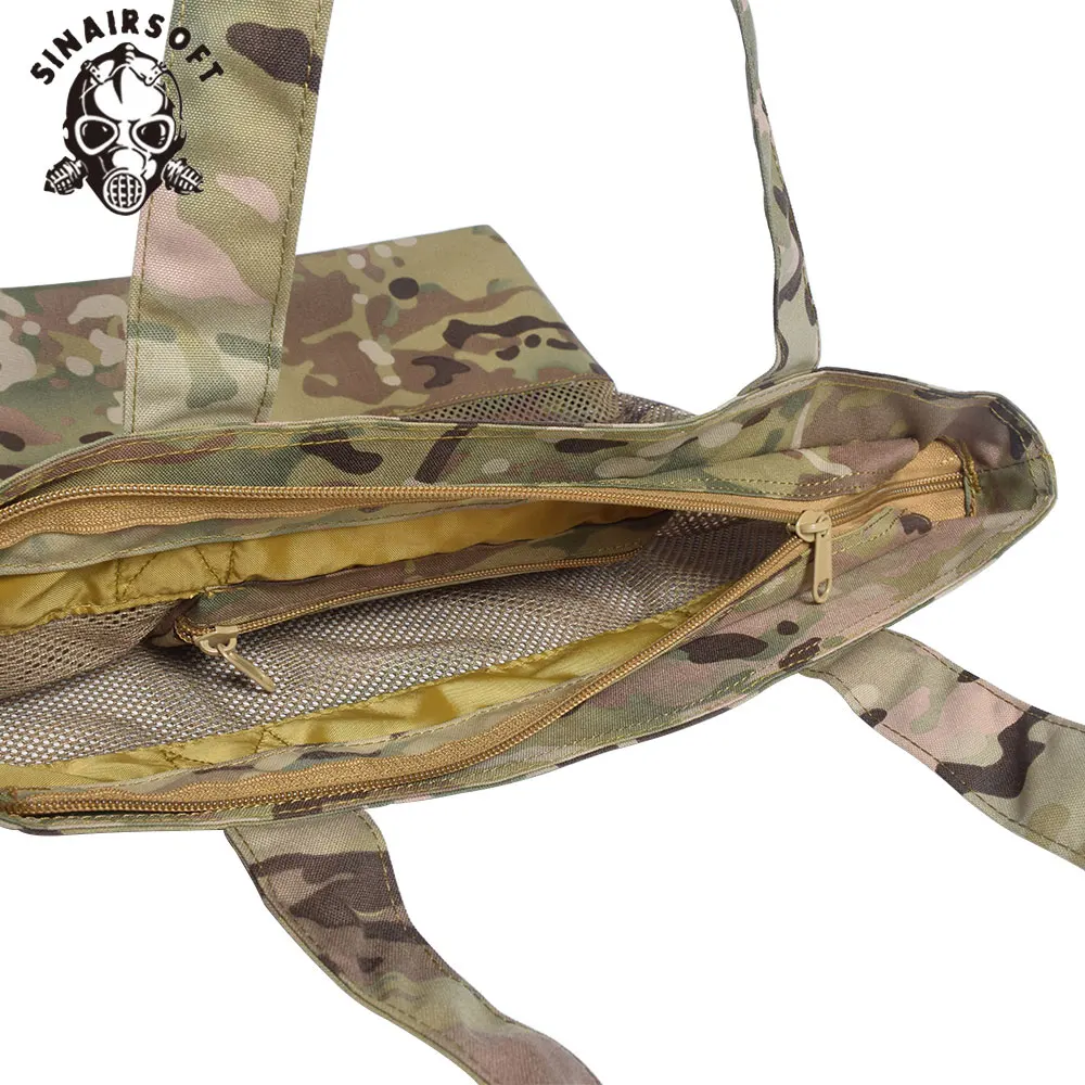 Bolsos de mano de gran capacidad de camuflaje con cremallera, bolsa de comestibles reutilizable, bolso de mano de nailon, bolsa de compras de hombro, bolsos para acampar y hacer senderismo - imagen 5