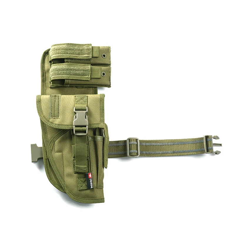 YAKEDA-bolsa de pierna táctica para exteriores, cubierta de pierna Tornado, equipo de cubierta de pistola multifuncional, cubierta de mallas de tracción rápida de campo CS - imagen 2