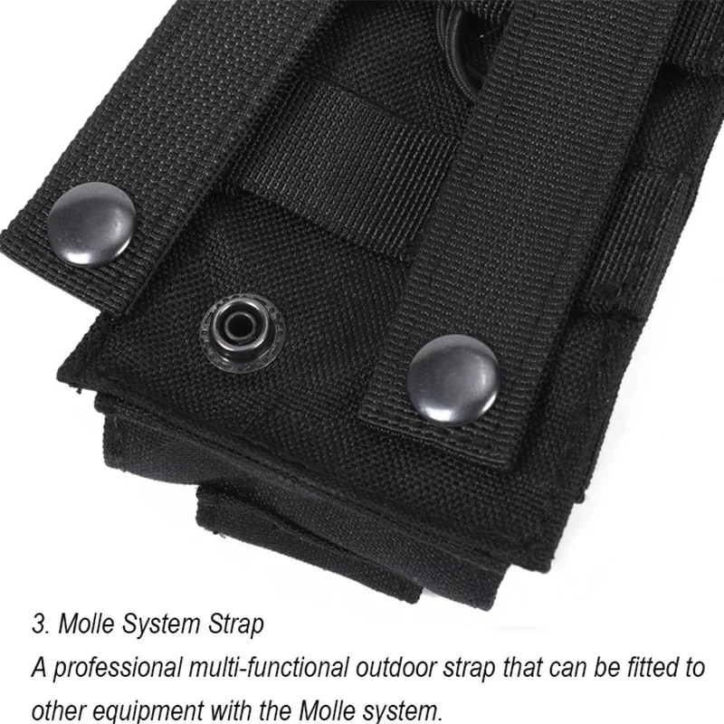 Bolsa para revistas de tres pistolas Edc de caza, accesorio para sistema Molle M4 M14 M16 AK AR GL, revista universal - imagen 3