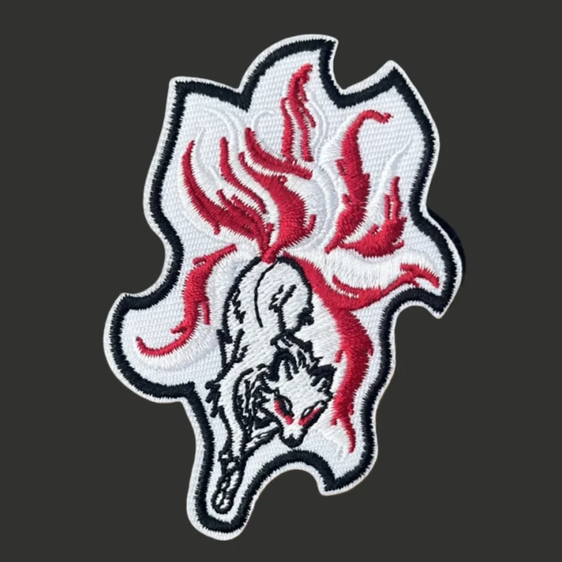 Parche táctico "zorro de nueve colas", insignia de moral militar, gancho bordado y bucle, mochila, ropa, pegatina decorativa, brazalete - imagen 2