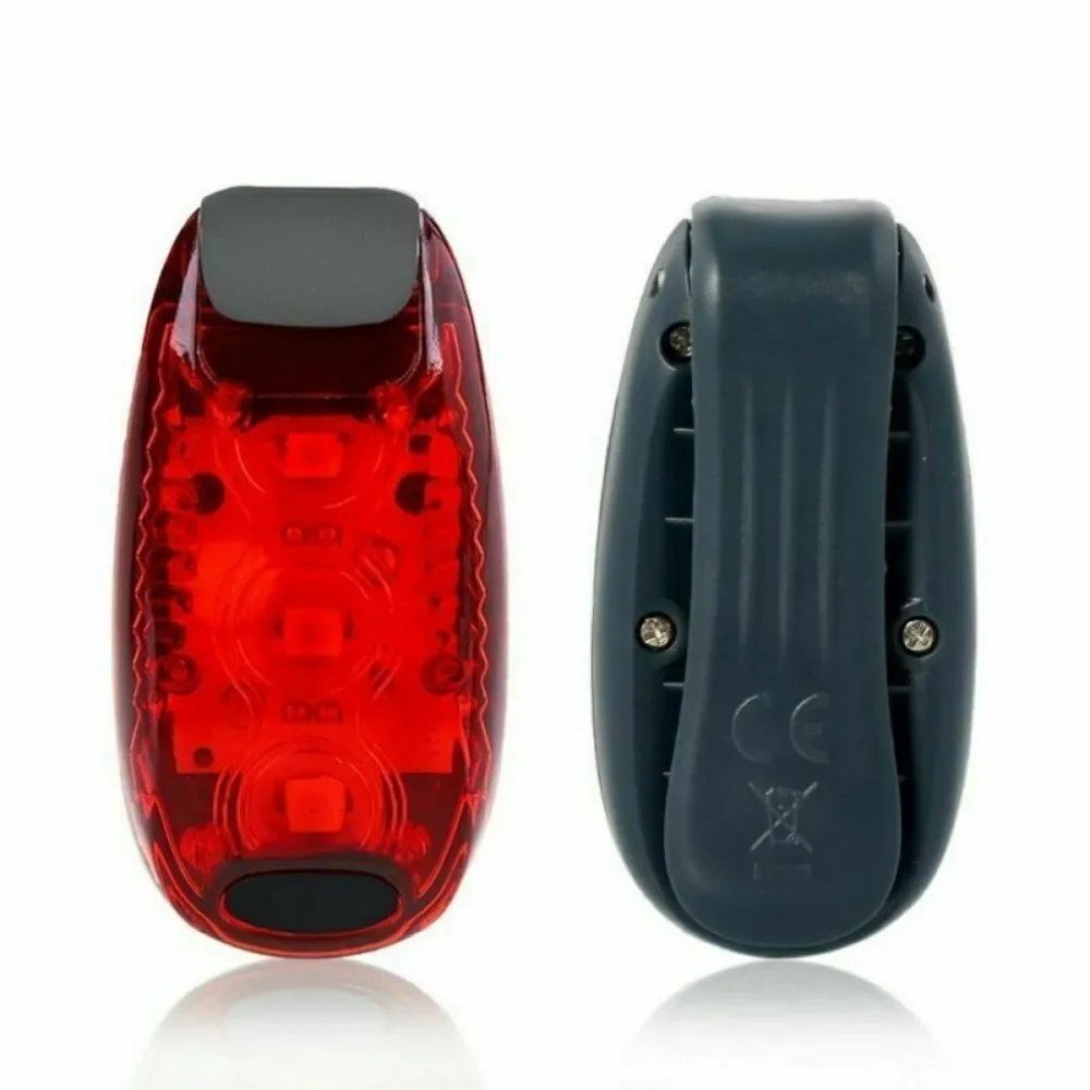 Luz LED reflectante de advertencia trasera para bicicleta, herramienta de seguridad de 2 piezas, linterna táctica de caza - imagen 2