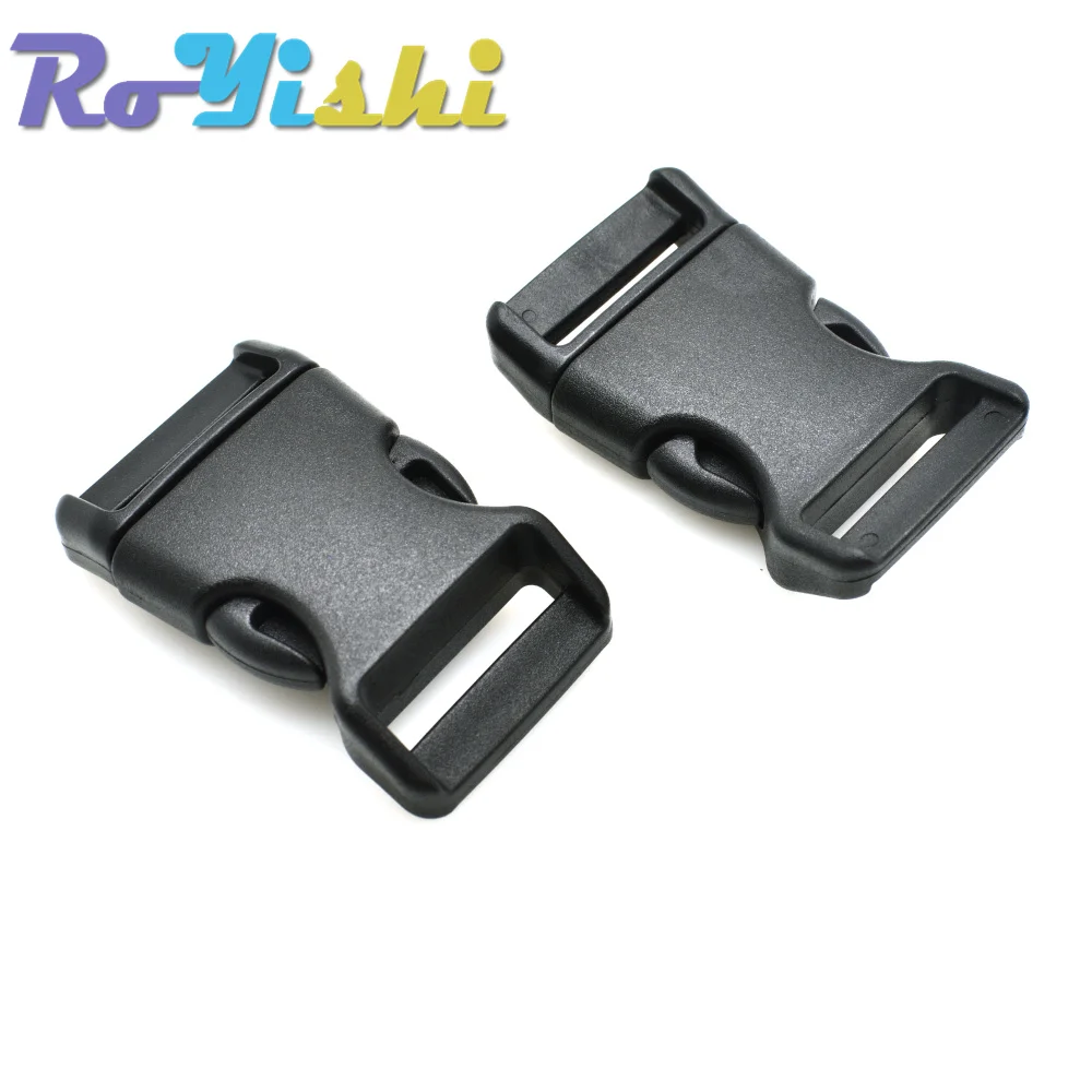 10 unids/pack Piastic hebilla de apertura lateral curvada 550 pulsera Paracord Collar de perro mochila Correa correas 10mm 15mm 20mm 25mm - imagen 5