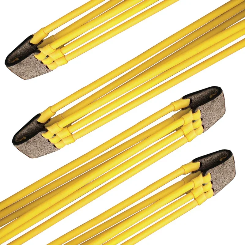 Banda de goma de 3 piezas para caza al aire libre, Bola de tarjeta atlética para lanzamiento de tirachinas con bola de acero en el interior, tirachinas elástico - imagen 3