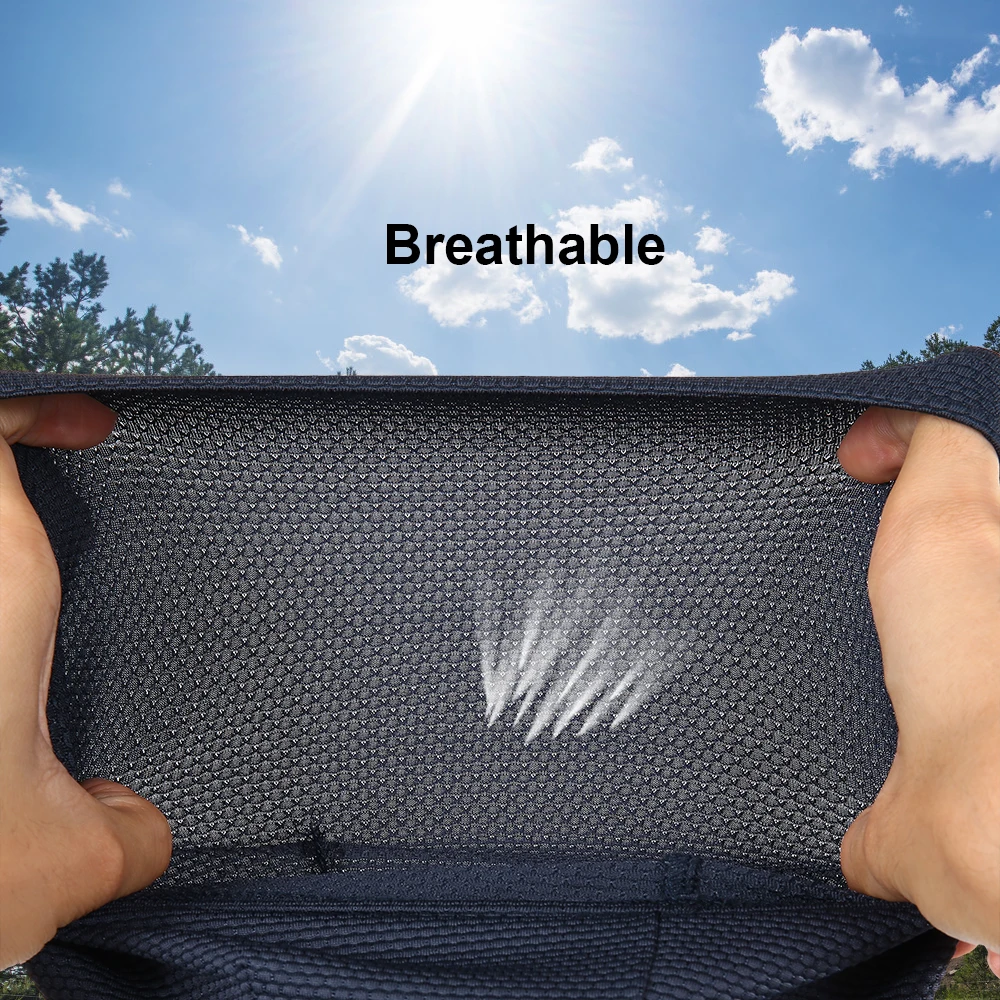Gorra de béisbol deportiva de malla para hombre y mujer, gorro de secado rápido para ciclismo, correr, bicicleta, tocado, senderismo, color negro - imagen 3