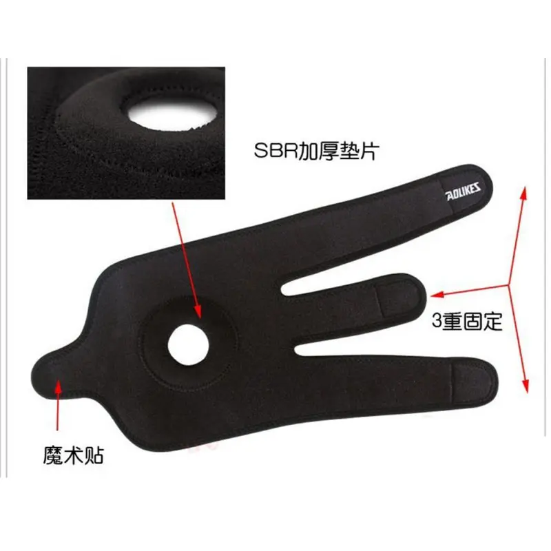 Rodillera elástica ajustable para baloncesto y fútbol, protector de Seguridad, 1 unidad - imagen 5