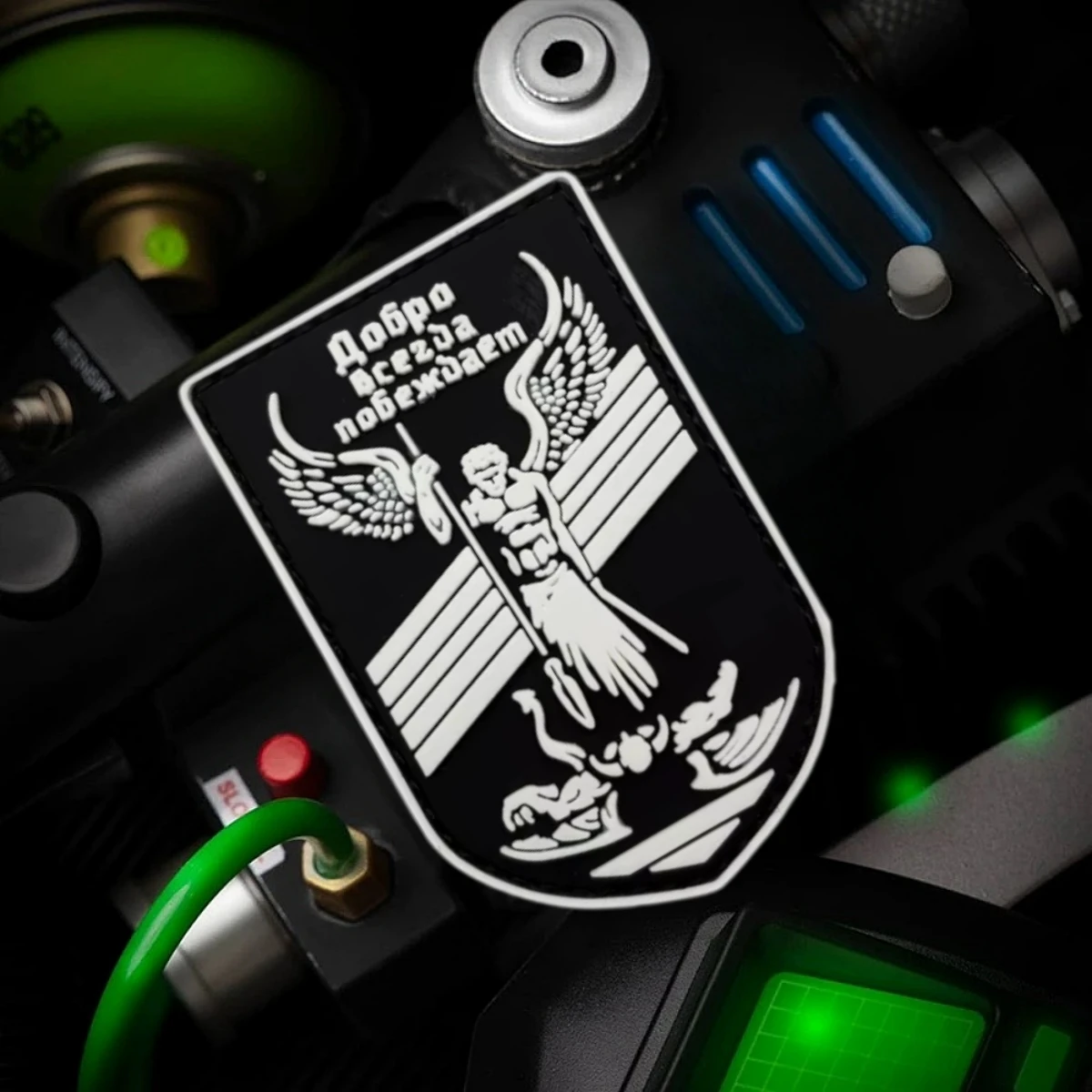 “Buen y siempre ganancias". Parche de insignia de moral, parches de gancho y bucle de PVC de Ángel de juez táctico militar para ropa, pegatina para mochila