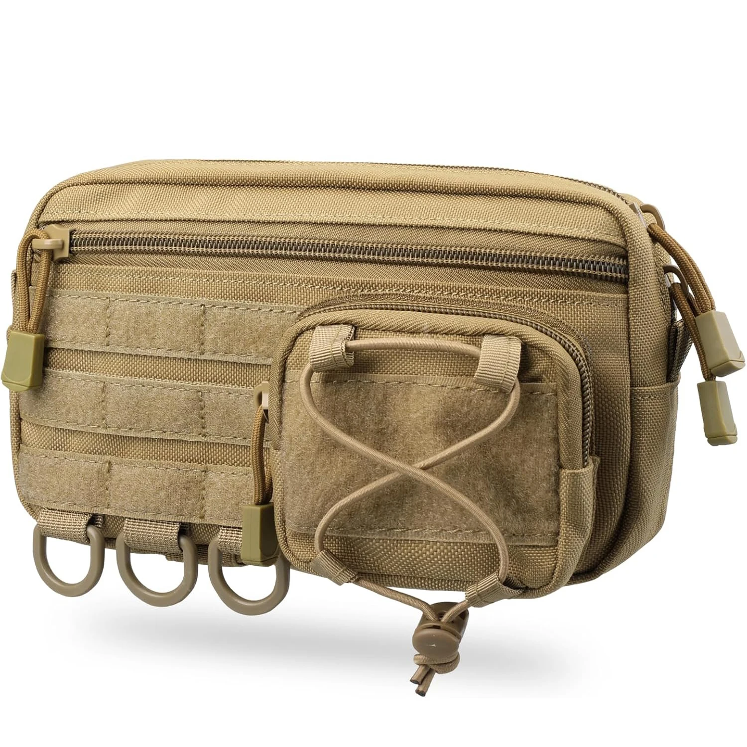Bolsa táctica horizontal MOLLE – Organizador EDC con bolsillo frontal - imagen 4