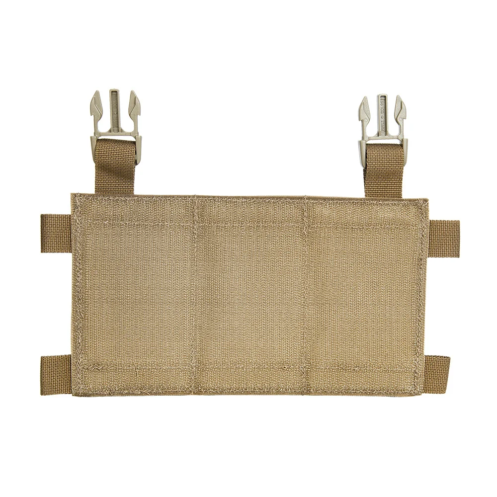 Triple 5,56 7,62 AK47 bolsa de revistas, Panel de bucle de inserción de repuesto, conexión de hebilla de 1 pulgada para chaleco táctico LV119 FSCK AVS FCPC - imagen 3