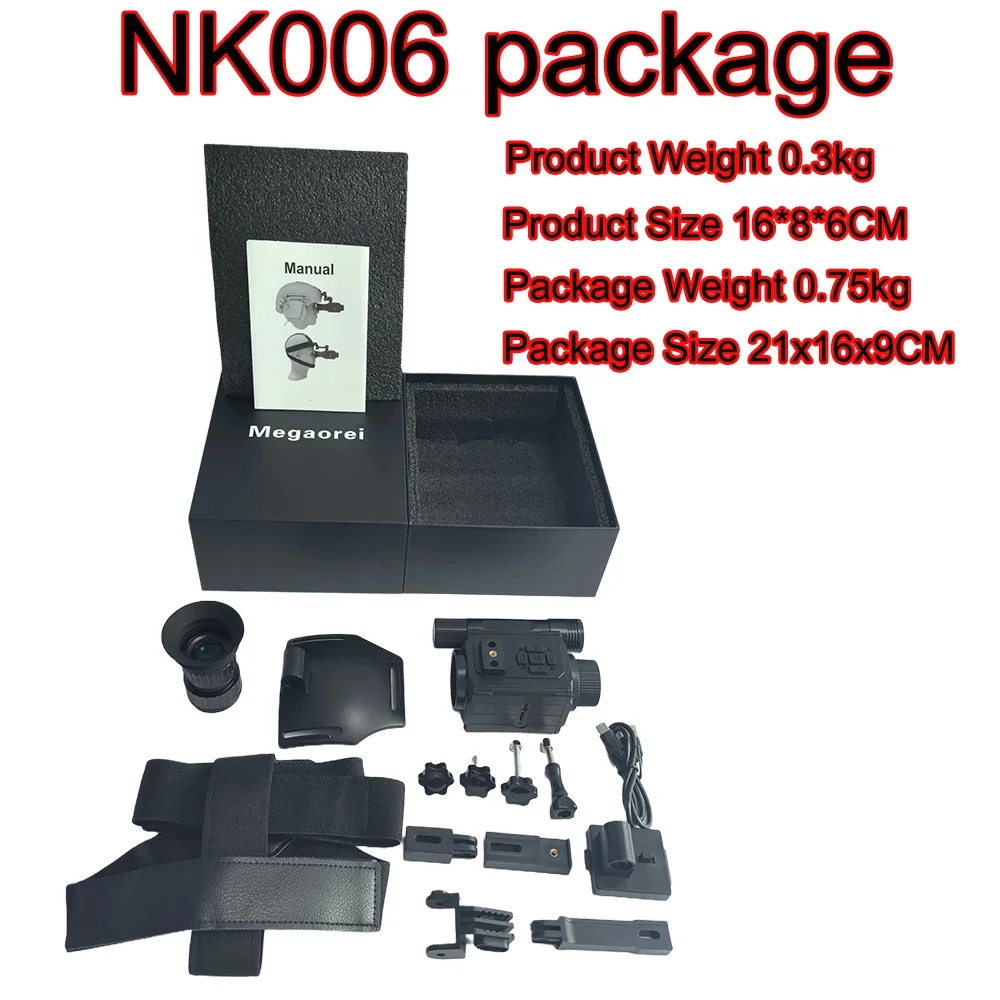 Megaorei NK006 850nm/940nm alcance de visión nocturna 1920*1080 resolución de vídeo 200-400M distancia IR cámaras de grabación de vídeo Monocular - imagen 3