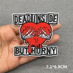 Parche bordado termoadhesivo corazón de llama – Punk para planchar