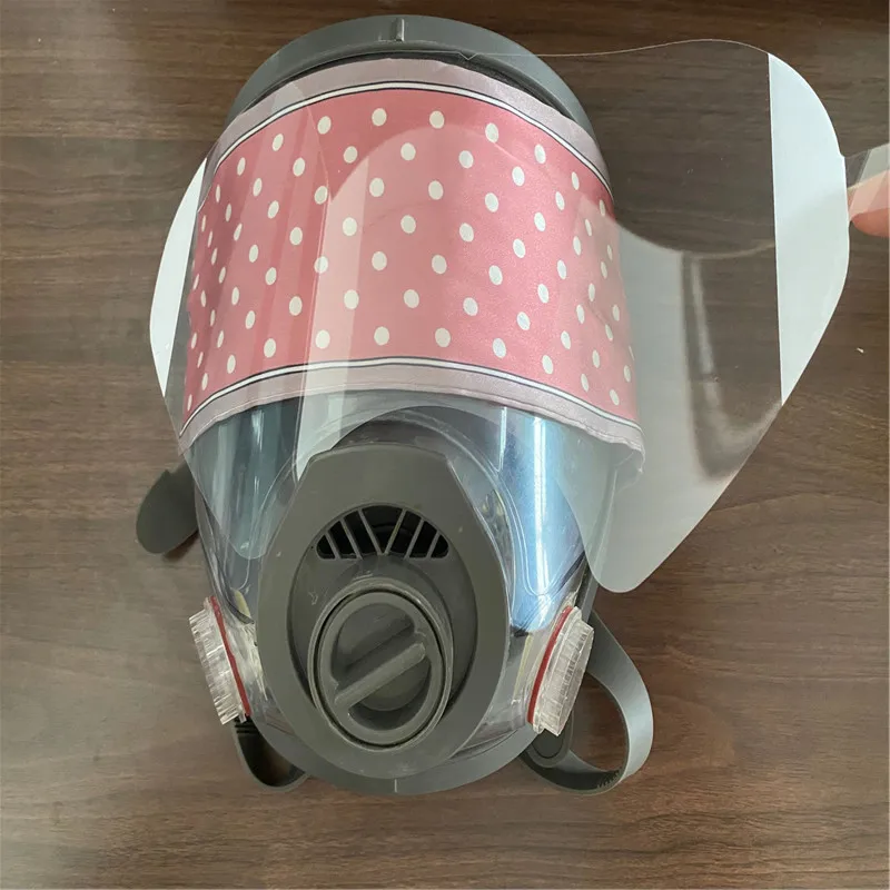 Película protectora de lente antiarañazos para máscara de Gas 6800, respirador de cara completa, Protector de pantalla de ventana, pintura, cubierta de máscara de pulverización - imagen 5