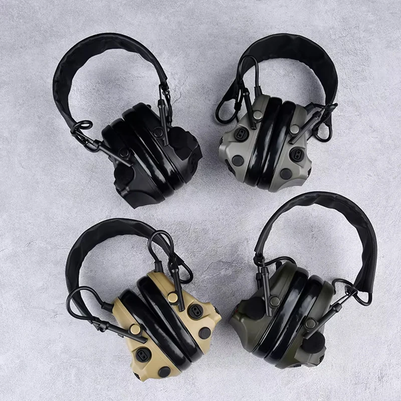 Auriculares tácticos comta 3, captación activa, cancelación de ruido, protección auditiva, Airsoft, comunicación de caza al aire libre, multifuncional - imagen 4