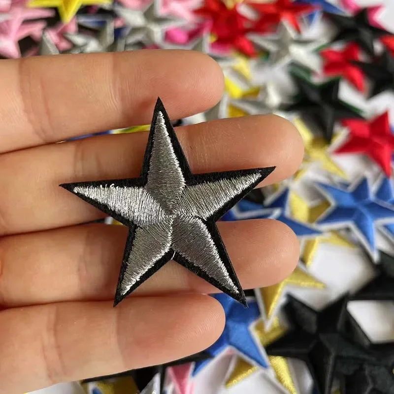 Parche militar bordado estrella para planchar o coser - imagen 5