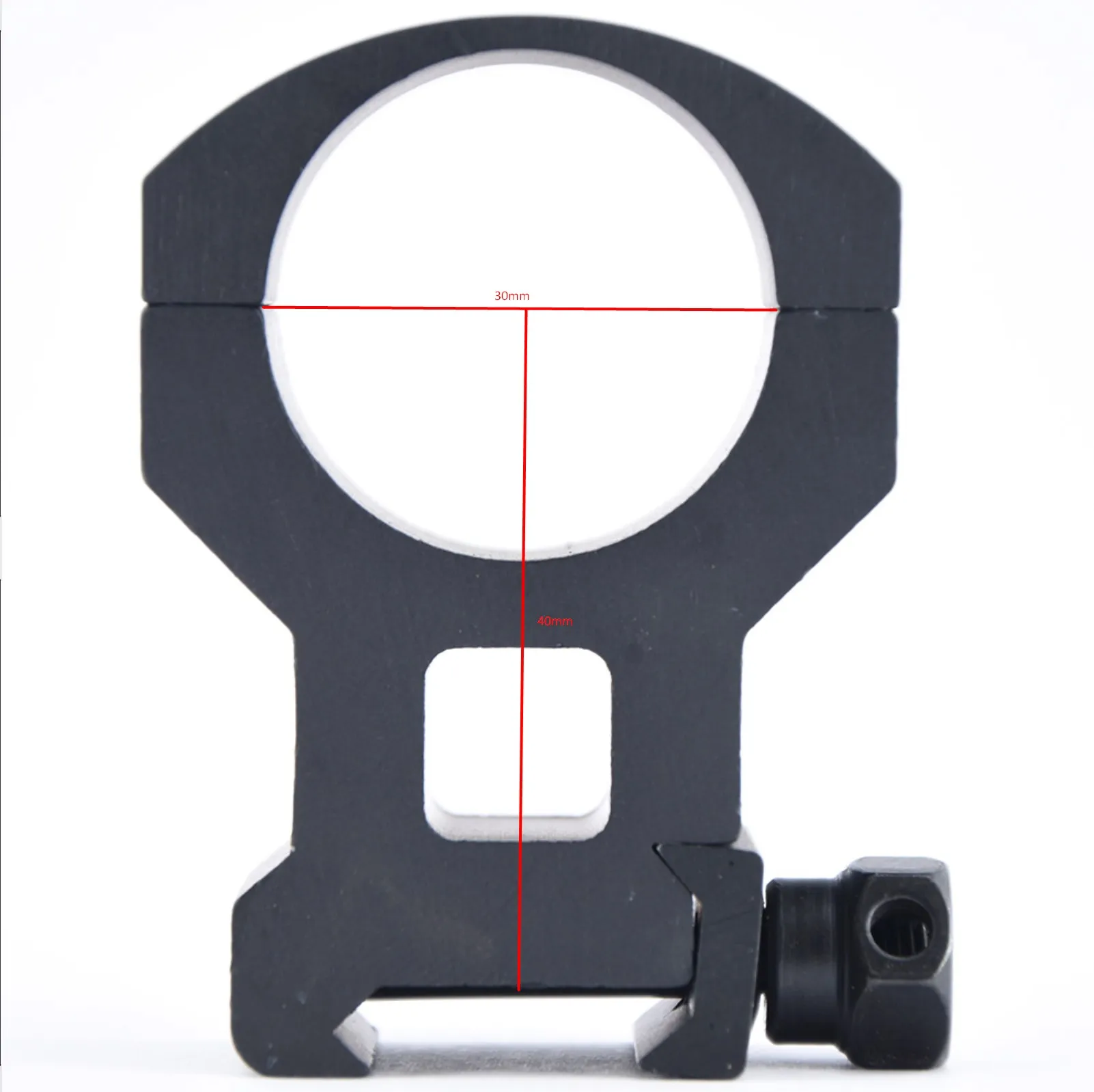 Shooin Optics 1" 25.4/30mm Diameter Medium High Profile Picatinny Scope Rings For Rifle 20mm Rail - imagen 3