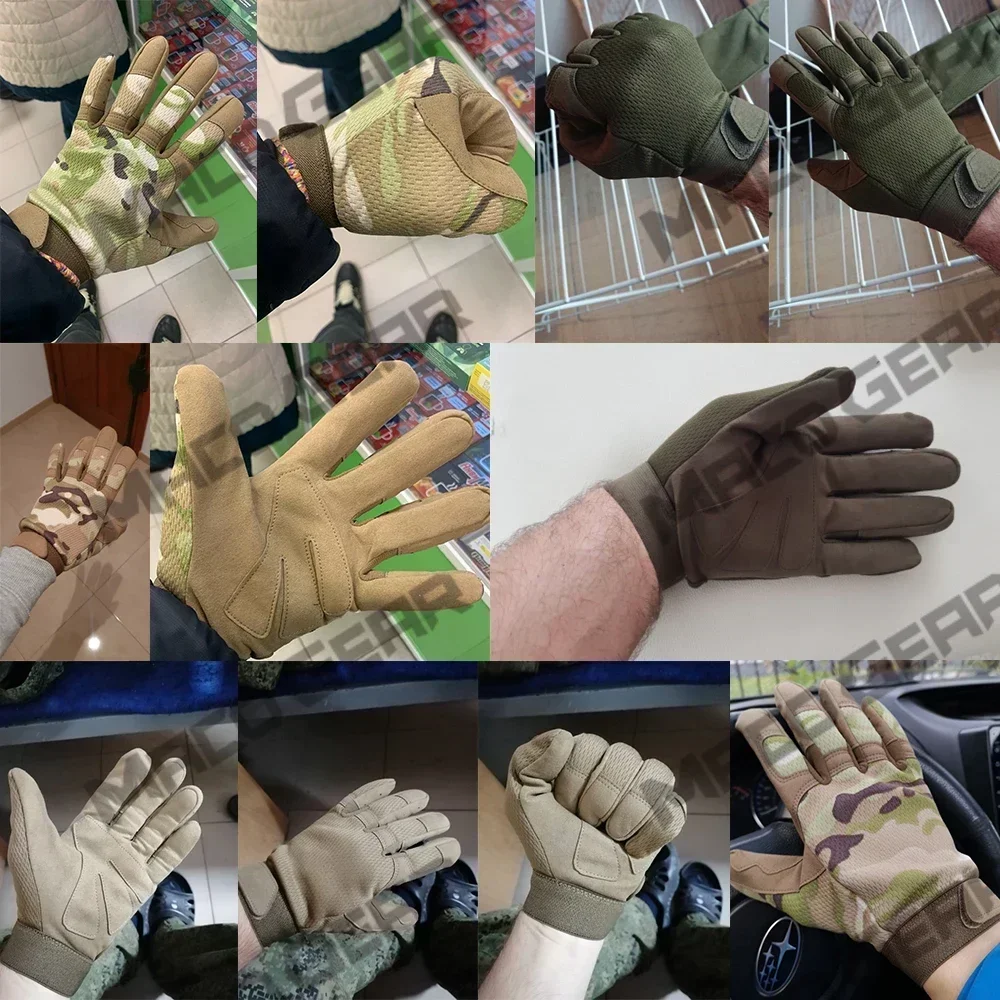 Guantes tácticos para deportes al aire libre, guantes antideslizantes para entrenamiento, escalada, tiro, caza, ciclismo, esquí, bicicleta de montaña y carretera - imagen 3