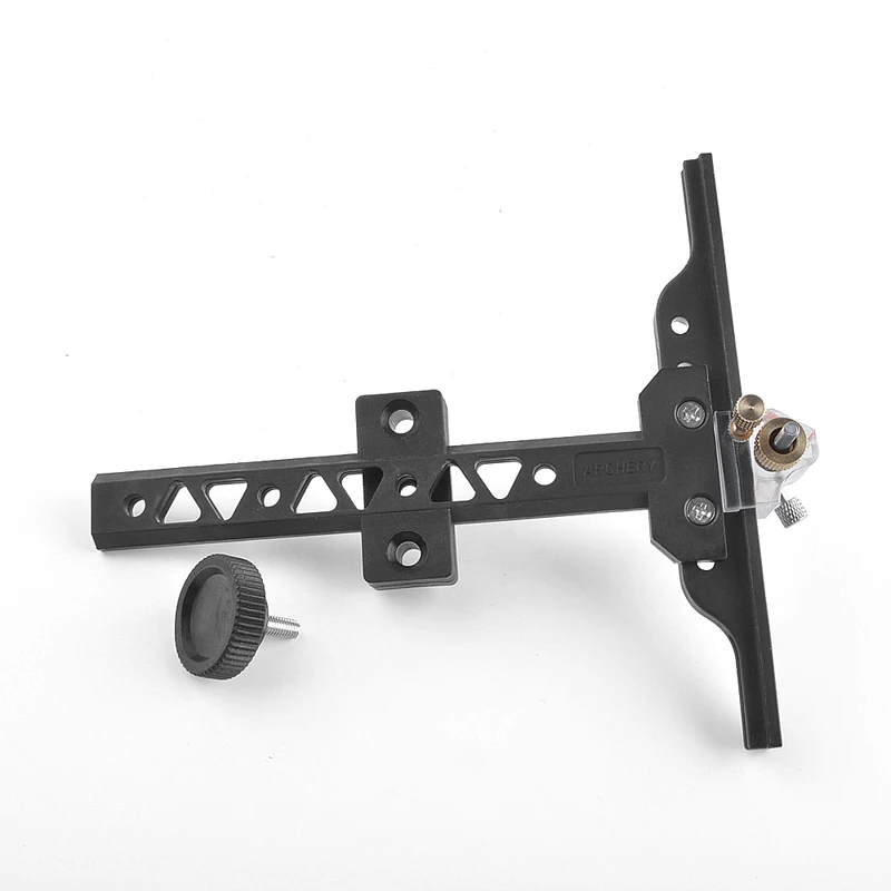 Mira de arco recurvo de plástico en forma de T, accesorio de tiro de caza, ajustable, competitivo - imagen 3