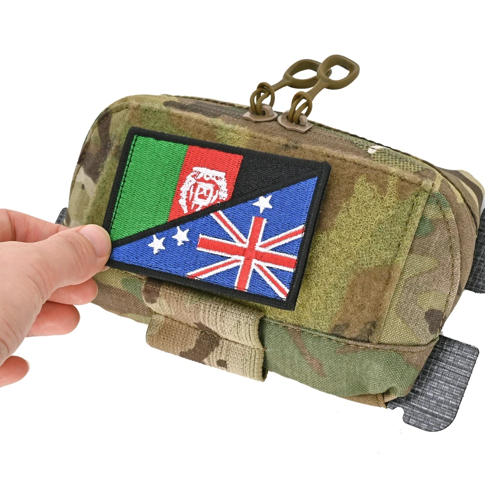 Bolsa de Panel de administración MOLLE, adaptador táctico, portador de placa, FCSK, FCPC, cinturón, gancho, bucle, Mini EDC, doble cremallera - imagen 4