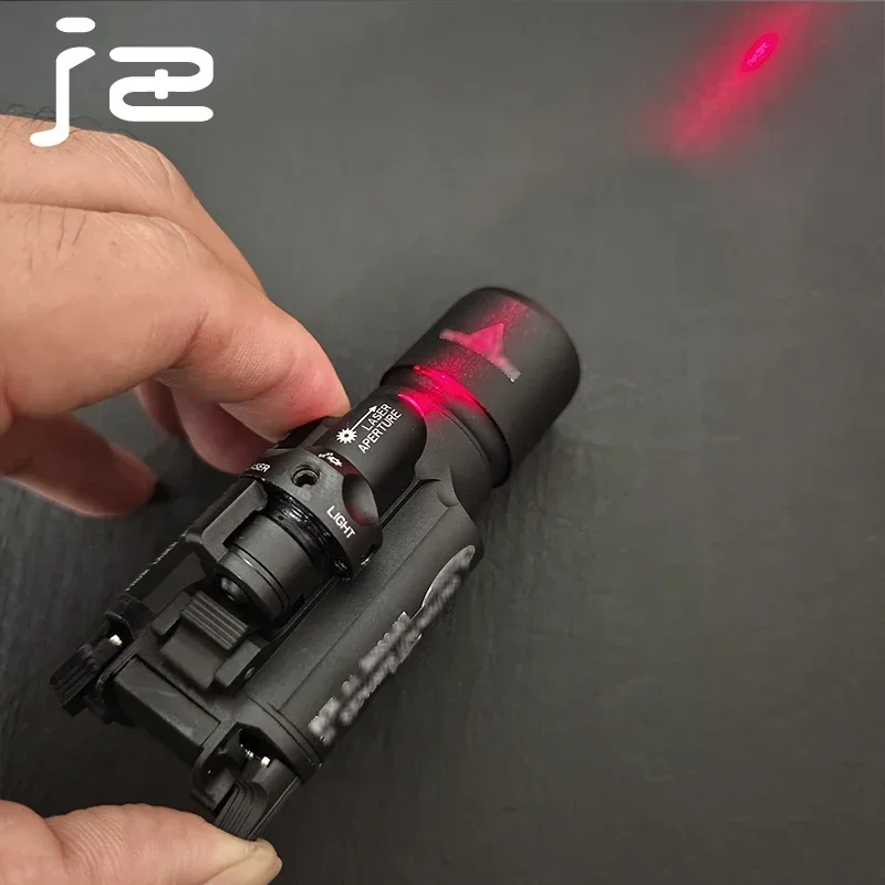 Linterna táctica SF X400 X400U Ultra, láser rojo LED, luz blanca para colgar, luz para arma de caza, ajuste de riel de 20mm Glock G17 G18 - imagen 4