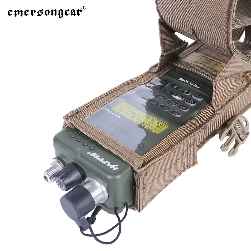 Emersongear táctico PRC 148/152 bolsa de Radio bolsa de soporte de Radio de caza Airsoft combate Molle Trekking Camping Nylon EM8350 - imagen 5