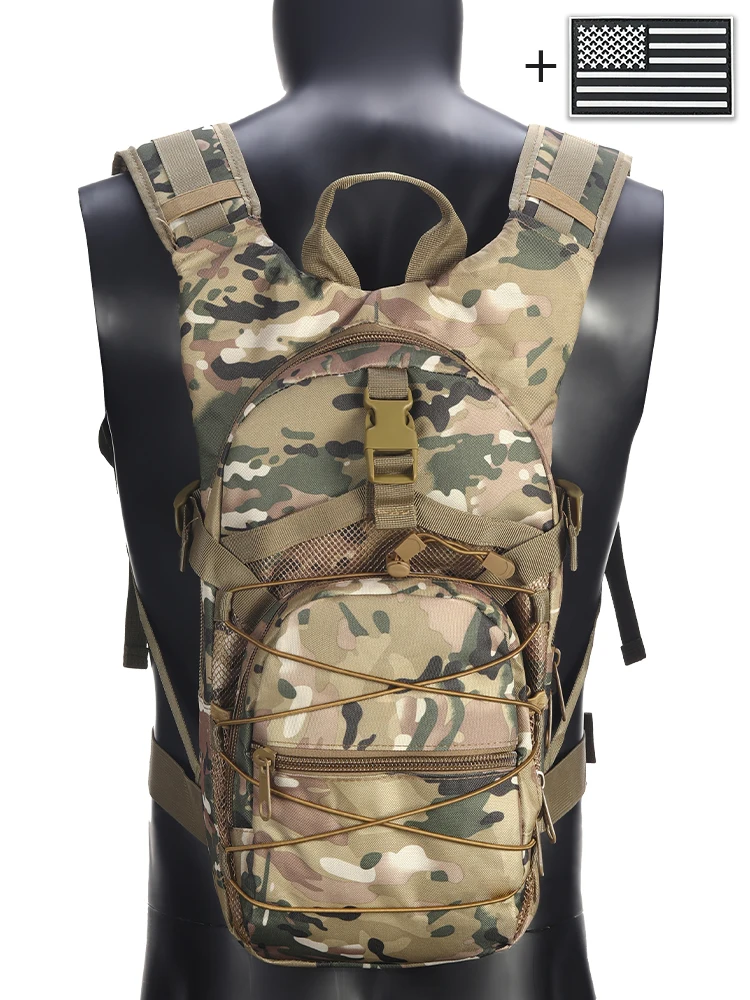 Mochila con correas elásticas y hebillas, bolsillos multicapa confeccionados en materiales duraderos adecuados para ambientes exteriores. - imagen 4