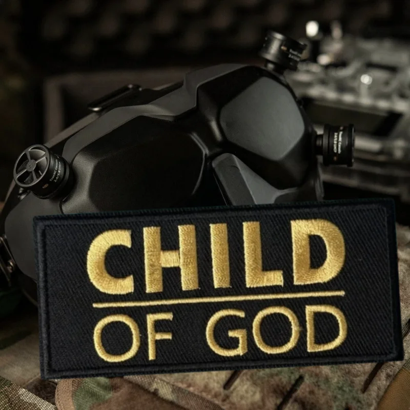 Parche bordado de niño de Dios, chaleco táctico, gancho y bucle, sombrero, insignia de moral, mochila, pegatinas decorativas, parches para brazalete para ropa - imagen 4