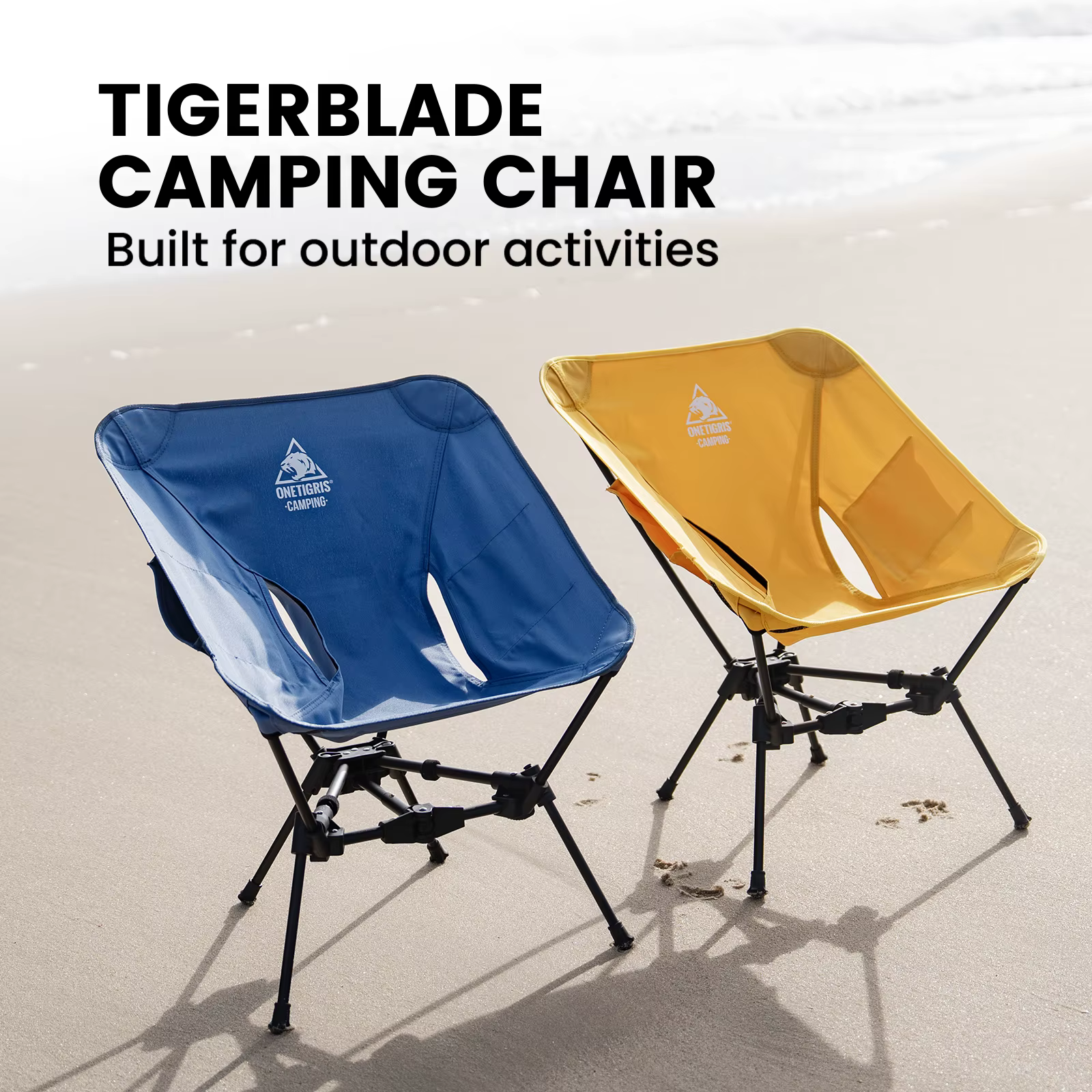 OneTigris Tigerblade Silla plegable ultraligera para camping y pesca