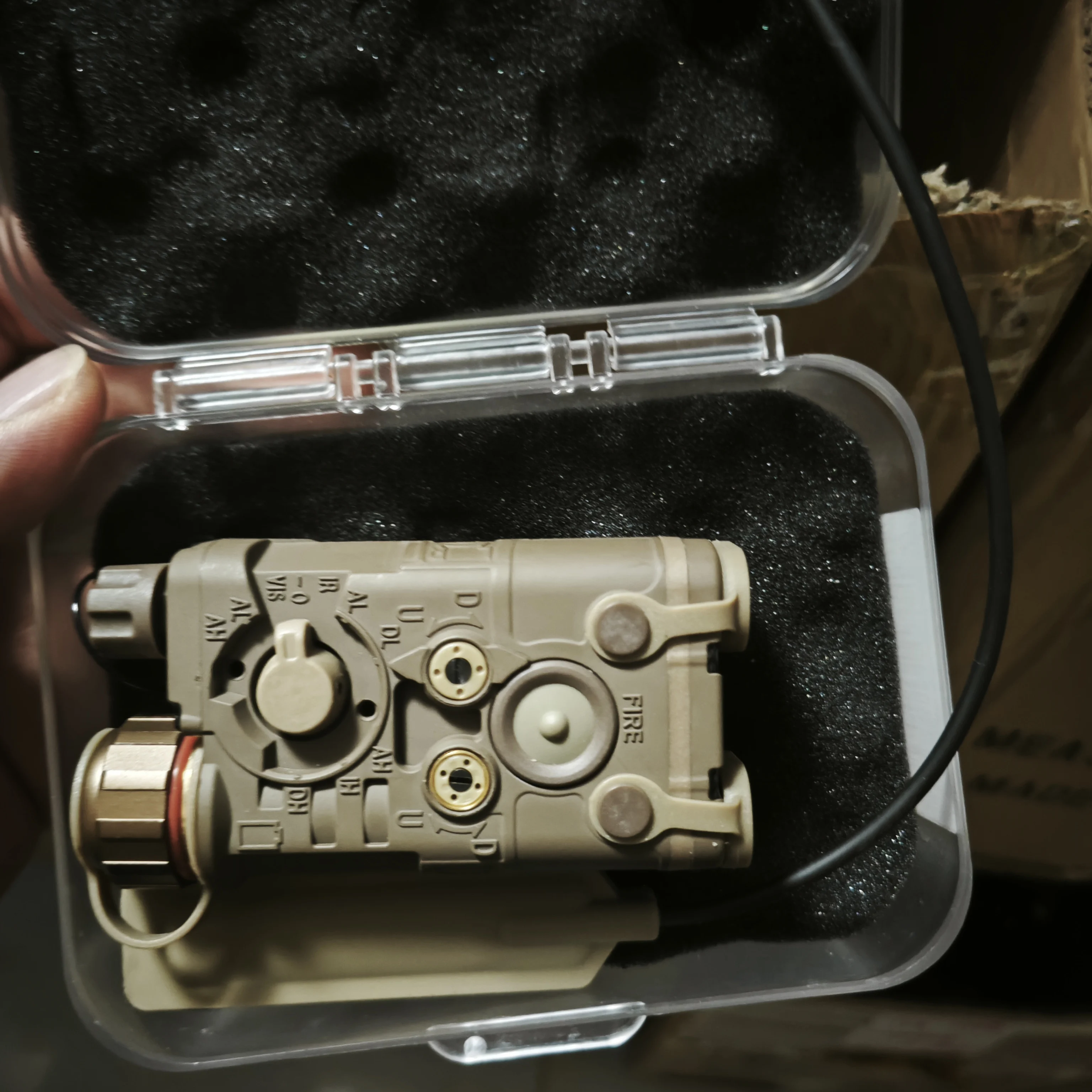 10 Uds FMA LAB PEQ-NGAL versión de nailon láser de puntería de próxima generación láser rojo + luz LED blanca con láser IR TB1398 - imagen 3